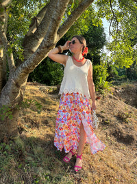 Jupe Léonie fleurie