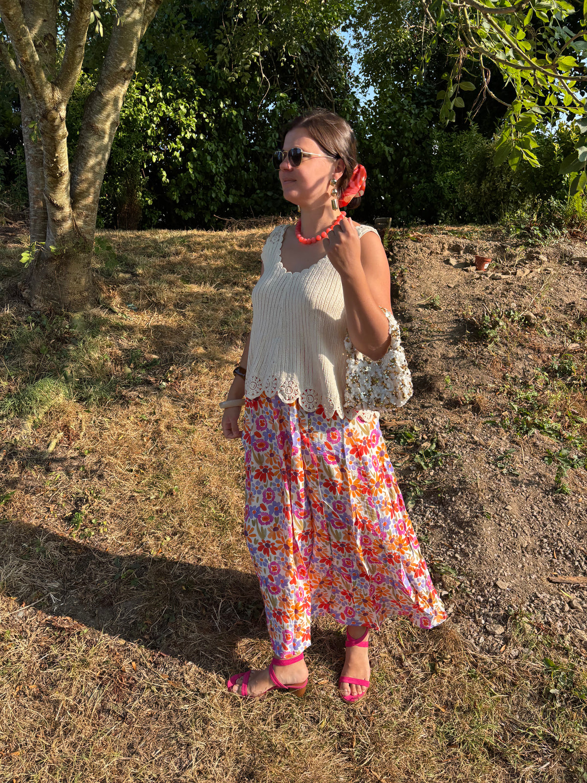 Jupe Léonie fleurie