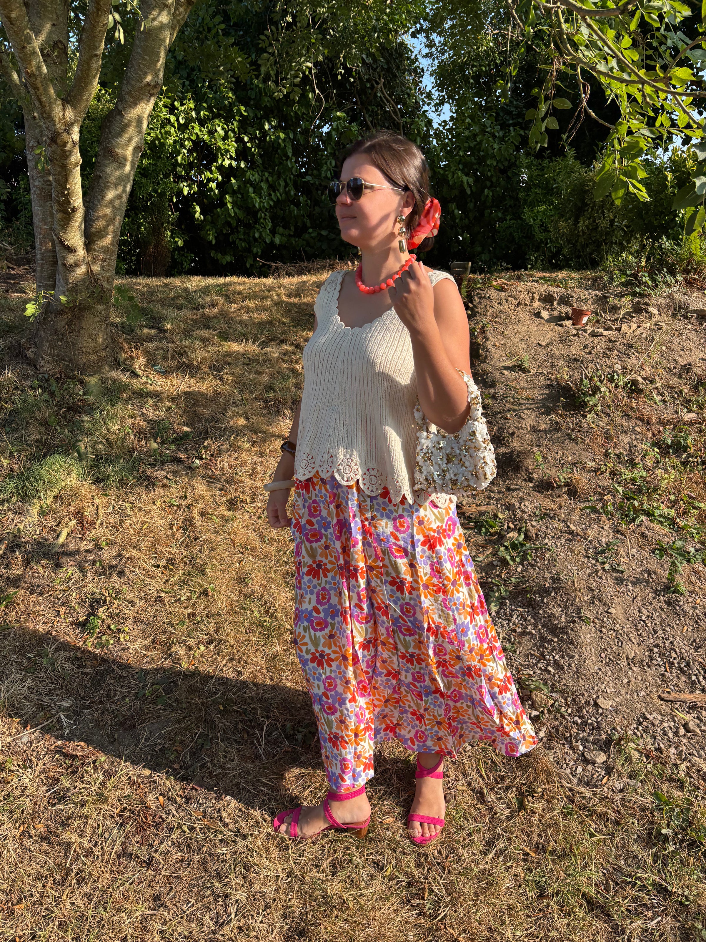 Jupe Léonie fleurie